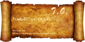 Tumbász Ottó névjegykártya
