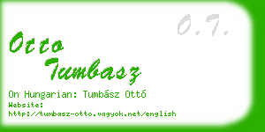 otto tumbasz business card
